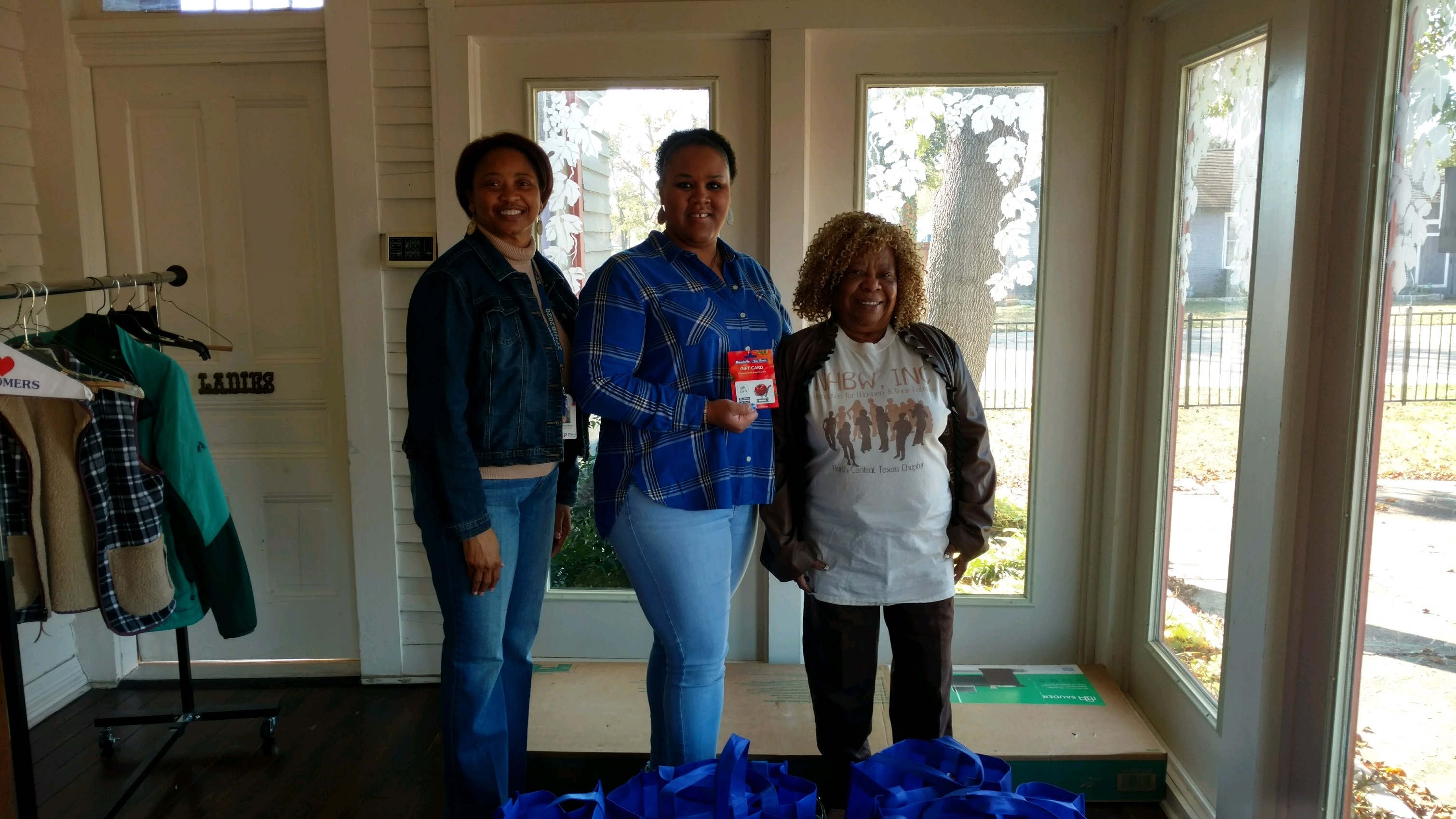 NHBW Thanksgiving donation to Emily's Place
